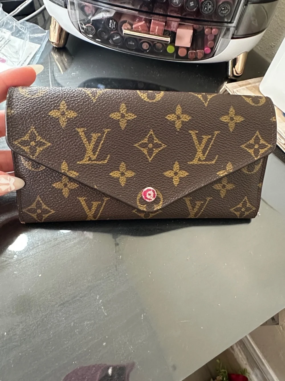 Louis Vuitton Brown and tan wallet